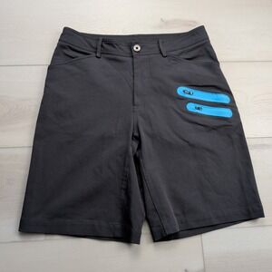 Lululemon Shorts Mens 34 Cadence Commute Charcoal‎ Gray Zip Triple Pockets 11"